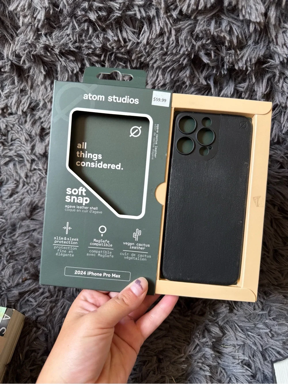 Atom Studios Soft Snap Agave Leather Shell Case